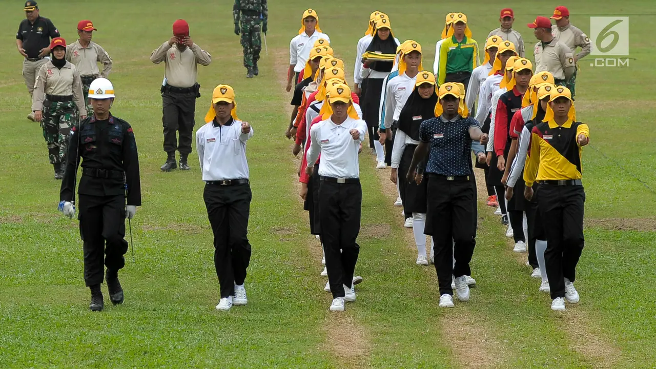 Calon Paskibraka Terus Matangkan Latihan Menaikan Bendera