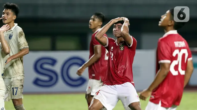 FOTO: Ekspresi Timnas Indonesia U-19 Saat Gagal Raih Poin Penuh