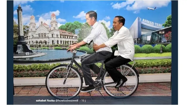Gaya Tokoh Publik Saat Bertemu Dengan 'Kembaran' Ini Bikin Senyum Sendiri