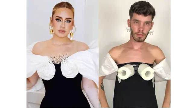 7 Potret Cosplay Low Budget Tiru Gaya Selebriti Dunia, Kocak