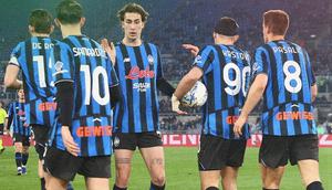 Momen Atalanta menahan imbang Lazio di leg 1 semifinal Coppa Italia 2025/2026. (X/Atalanta)