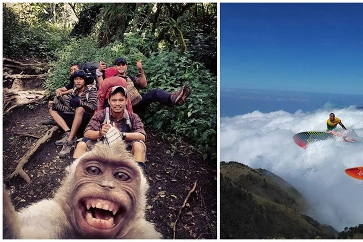 Editan Foto Saat Naik Gunung Ini Bikin Gagal Paham