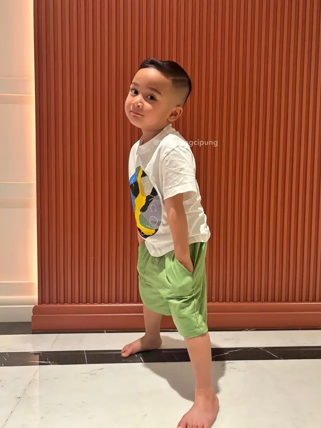 Potret Rayyanza Usai Potong Rambut (credit: instagram/tercipungcipung).