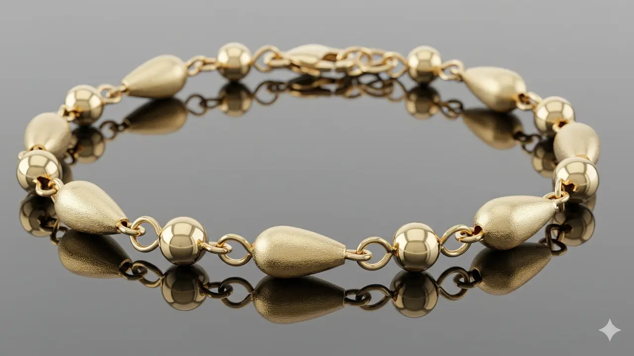 Model Gelang Rantai Tetes Air (Foto: Gemini)