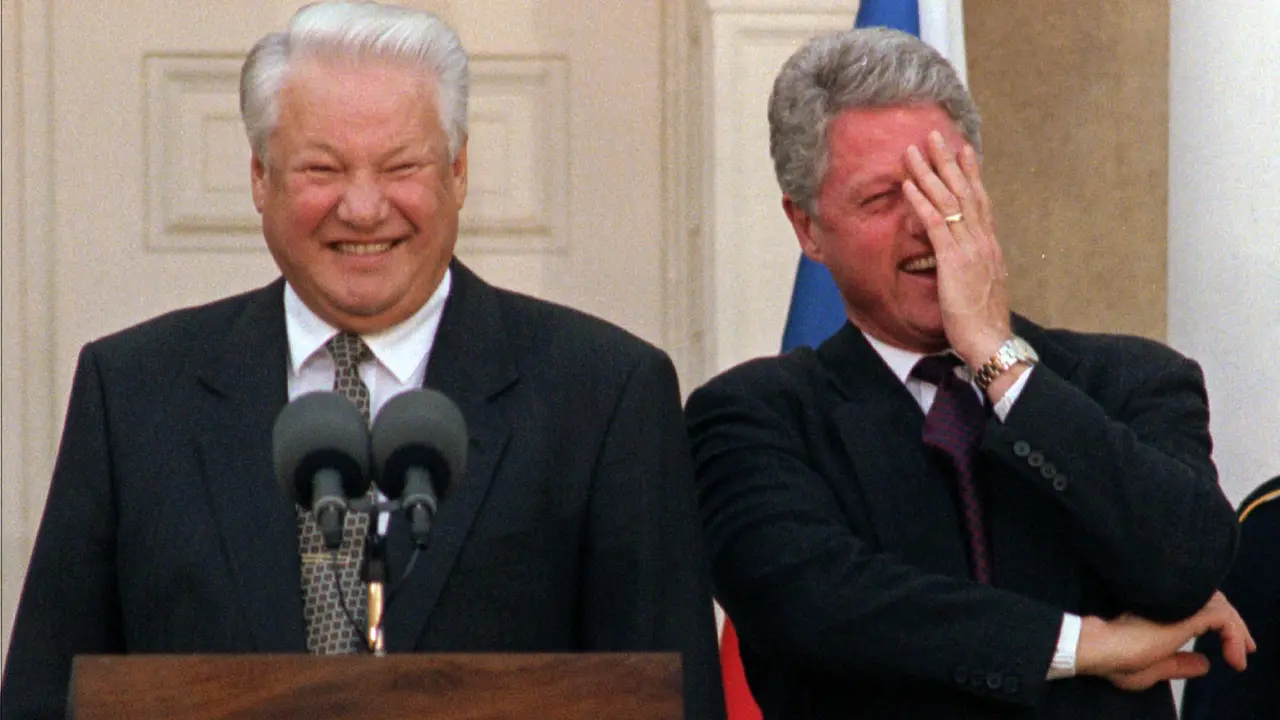 Boris Yeltsin & Bill Clinton