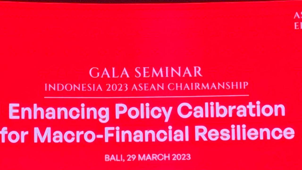 Gubernur Bank Indonesia  Perry Warjiyo, dalam acara Gala Seminar ASEAN 2023: “Enhancing Policy Calibration for Macro Financial Resilience” pada Rabu (29/3/2023).