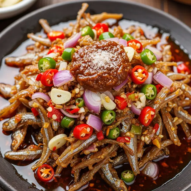 Resep Sambal Teri Medan yang Tahan Lama (Image by Gemini AI)
