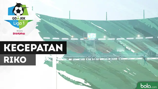 Berita video pemain sayap Persija Jakarta, Riko Simanjuntak, yang menunjukkan kecepatan lari yang memukau saat mengalahkan Persipura pada pekan ke-10 Gojek Liga 1 2018 bersama Bukalapak.