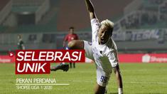 Berita video selebrasi-selebrasi unik tak terlupakan yang terjadi pada pekan perdana Shopee Liga 1 2020.