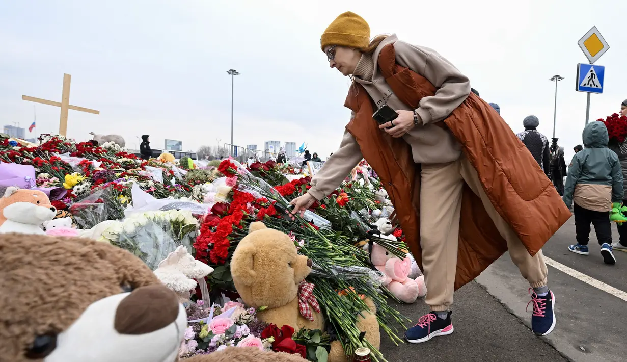 Serangan ini menjadi yang paling mematikan di Rusia sejak era tahun 2000an. (NATALIA KOLESNIKOVA/AFP)