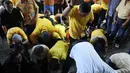 Keputusan Majelis hakim PTUN Jakarta yang mengabulkan gugatan kubu ARB disambut gembira oleh para pendukungnya, Jakarta, Senin (18/5/2015).  (Liputan6.com/Johan Tallo)