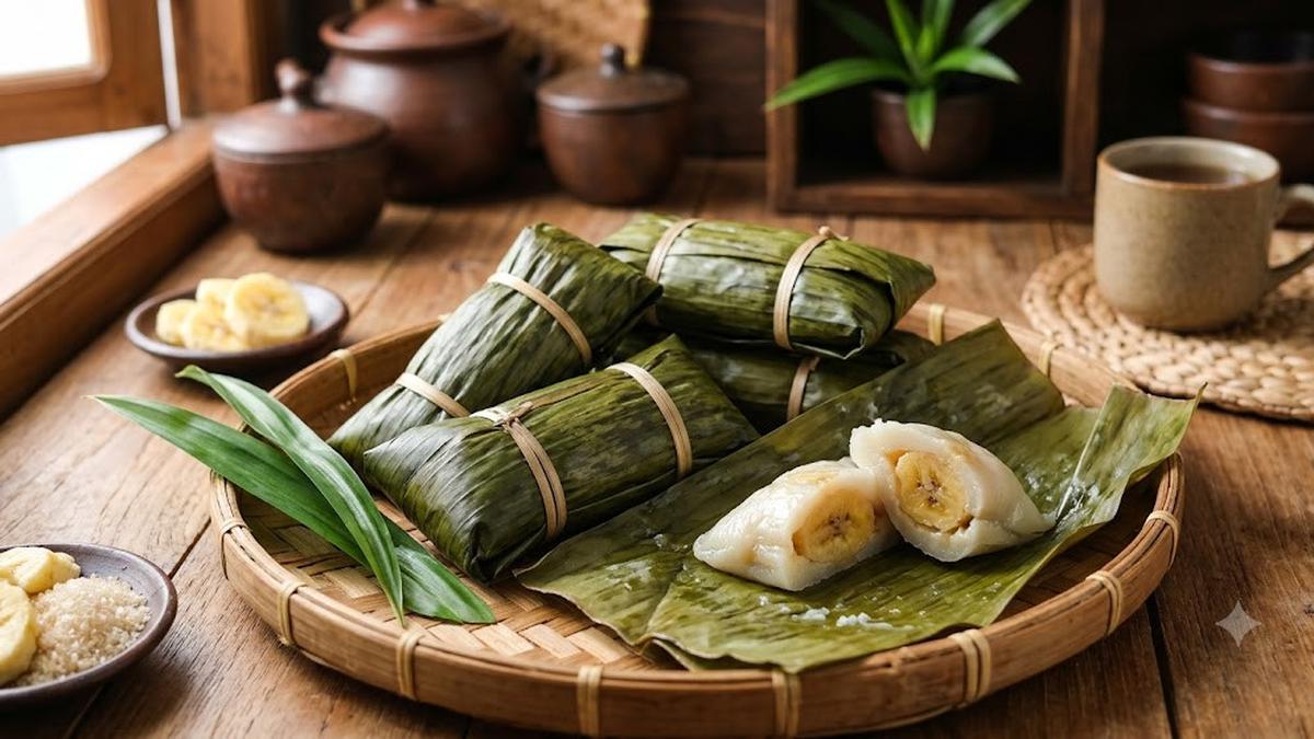 Resep Kue Papais Pisang yang Dibungkus Daun Pisang, Tekstur Lembut dan Kenyal