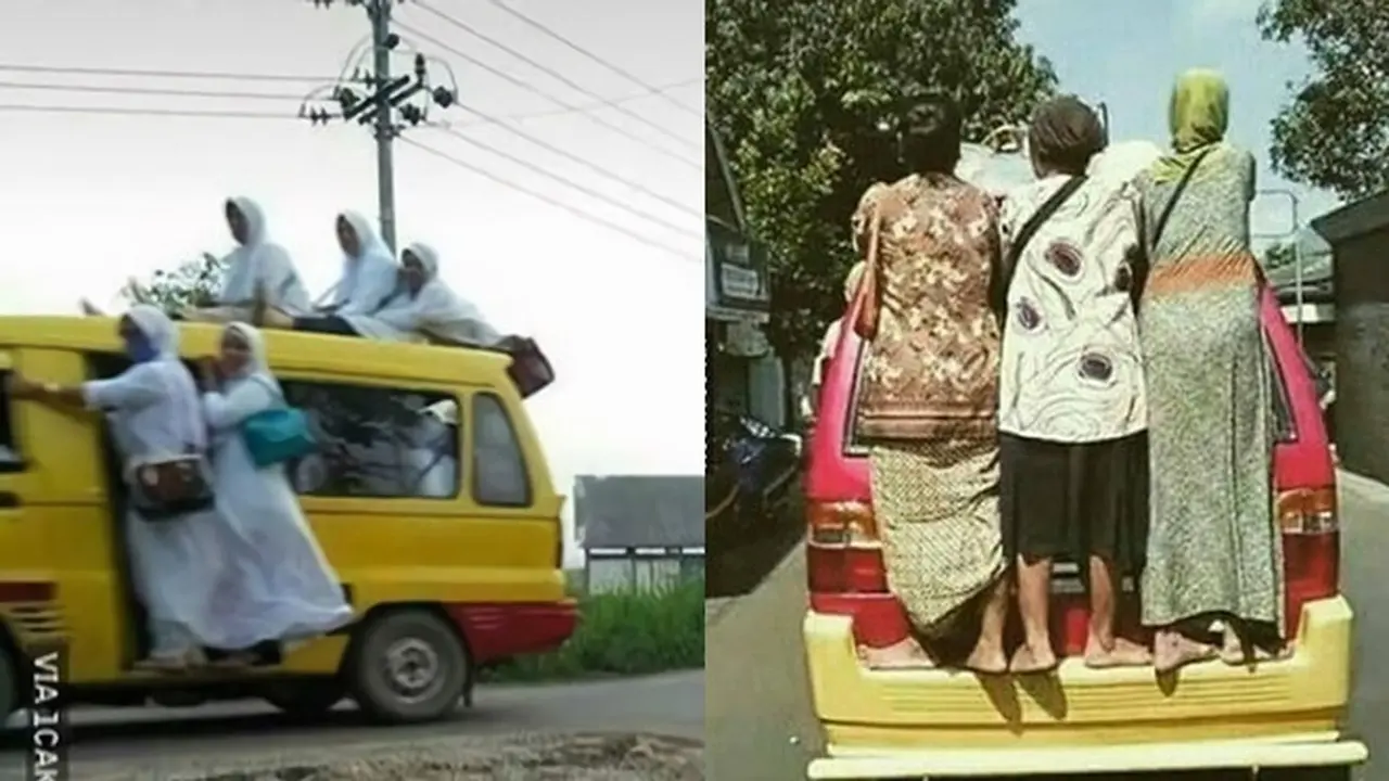 6 Kelakuan Kocak Ibu-Ibu saat Naik Angkot Ini Nyeleneh
