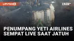 Penumpang Yeti Airline Sempat Live Facebook saat Jatuh