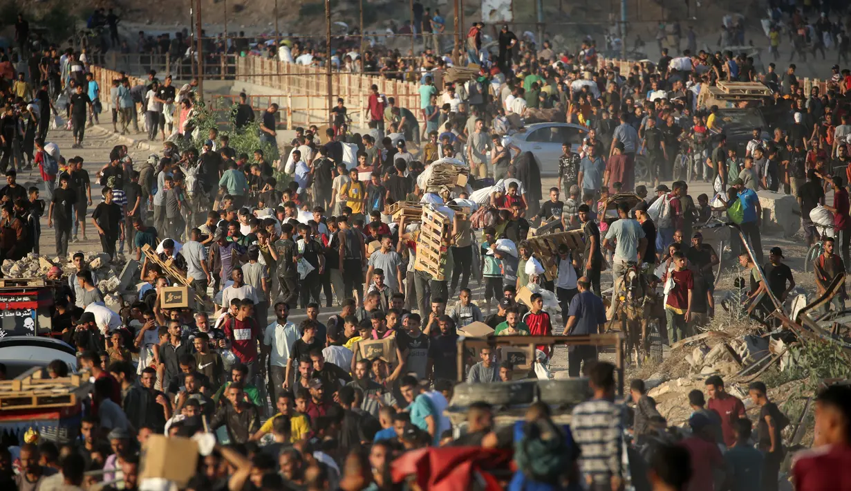 Warga Palestina terus menjadi korban dalam proses distribusi bantuan yang dikelola Yayasan Kemanusiaan Gaza (GHF) yang kontroversial di Jalur Gaza. (Eyad BABA/AFP)
