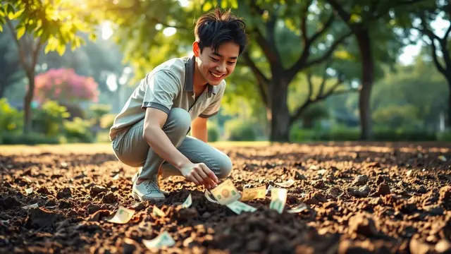 mimpi menemukan uang di tanah