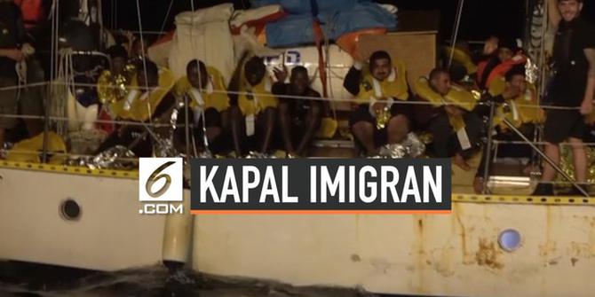VIDEO: Detik-Detik Penyelamatan Kapal Imigran Libya