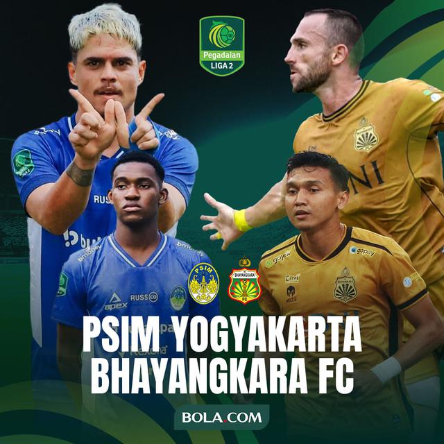 Pegadaian Liga 2 - PSIM Yogyakarta Vs Bhayangkara FC - Duel Pemain