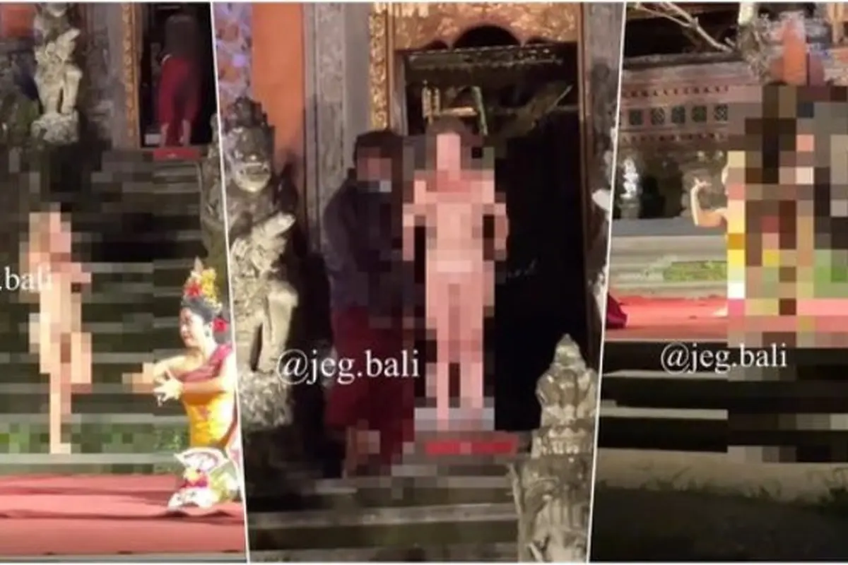 Turis Asing yang Bugil di Panggung Pementasan Tari di Bali Diduga Stres dan Kehabisan Uang