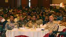 Ketua KONI Pusat Mayjen (purn) Tono Suratman terlihat hadir dan duduk bersama Capres dari Partai Gerindra Prabowo Subianto saat pembacaan pendeklarasian dukungan (Liputan6.com/Helmi Fithriansyah) 