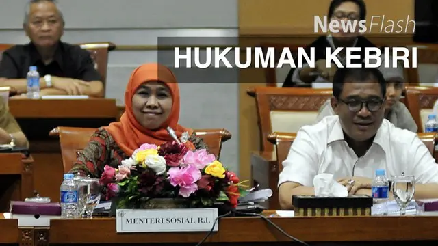  Menteri Sosial (Mensos) Khofifah Indar Parawansa menegaskan bahwa penerapan Peraturan Pemerintah Pengganti Undang-Undang (Perppu) Kebiri tidak berlaku bagi pelaku di bawah umur.