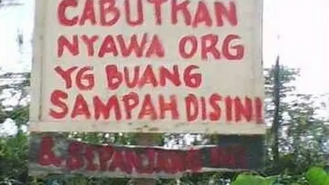 8 Larangan Buang Sampah Kocak Ini Bikin Tepuk Jidat
