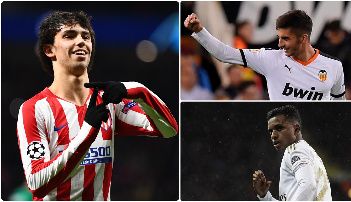 Joao Felix menjadi pemain La Liga berusia di bawah 21 tahun dengan harga transfer yang tinggi, lantas siapa saja pemain La Liga berusia di bawah 21 Bernilai tinggi. Berikut 5 pemain La Liga di bawah 21 tahun yang memiliki market value tinggi. (kolase foto AFP)