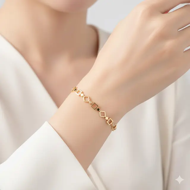 Model Gelang Emas Wanita Muda Gaya Modern 2025
