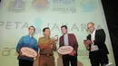 Gubernur DKI Jakarta Basuki Tjahaja Purnama hadir dalam peluncuran www.petajakarta.org, Jakarta, Selasa (2/12/2014). (Liputan6.com/Herman Zakharia)