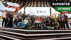 Berita video komentar atlet E-Sport Indonesia di gim Hearthstone Asian Games 2018, Handisurya "Jothree" Hendry, soal dukungan suporter yang hadir di venue Britama Arena.