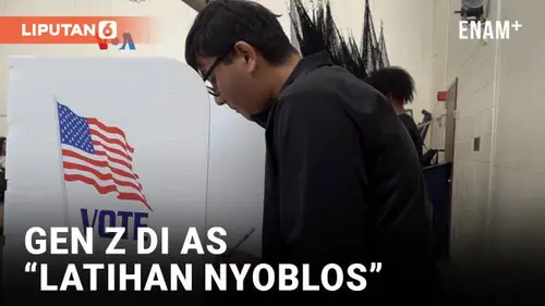 VIDEO: Pemilih Gen Z di Amerika "Latihan Nyoblos" di Simulasi TPS