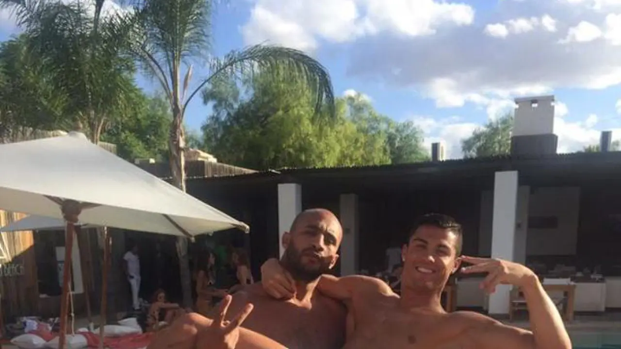Cristiano Ronaldo dan Badr Hari (twitter)