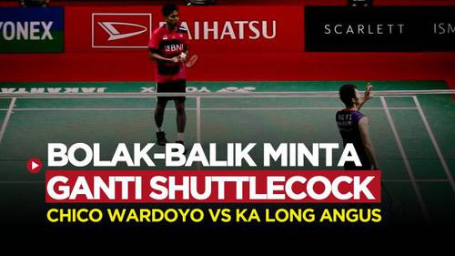 VIDEO: Momen Pemain Hongkong Minta Ganti Shuttlecock, Saat Hadapi Chico Wardoyo di Indonesia Masters 2023