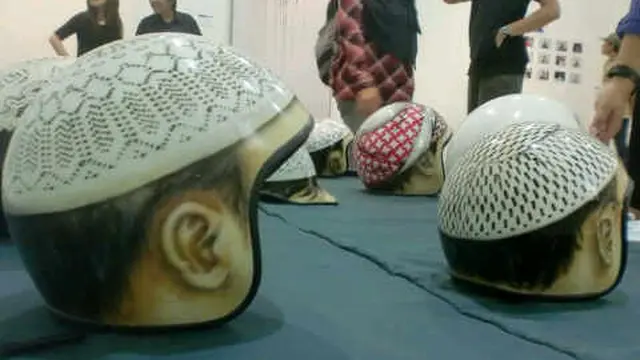 6 Desain Helm Bentuk Kepala Manusia Ini Nyeleneh, Bikin Terkecoh