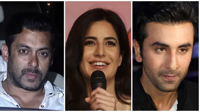 Salman Khan, Katrina Kaif, dan Ranbir Kapoor
