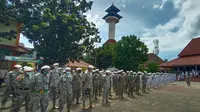 Apel Akbar FUIB Di Masjid Ats'Tsaurah, Kota Serang, Banten. (Rabu,25/11/2020). (Yandhi Deslatama/Liputan6,com)