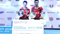 Ganda campuran Indonesia Tontowi Ahmad/Liliyana Natsir merebut gelar juara Malaysia Open Super Series Premier 2016. (Liputan6.com/Humas PP PBSI)