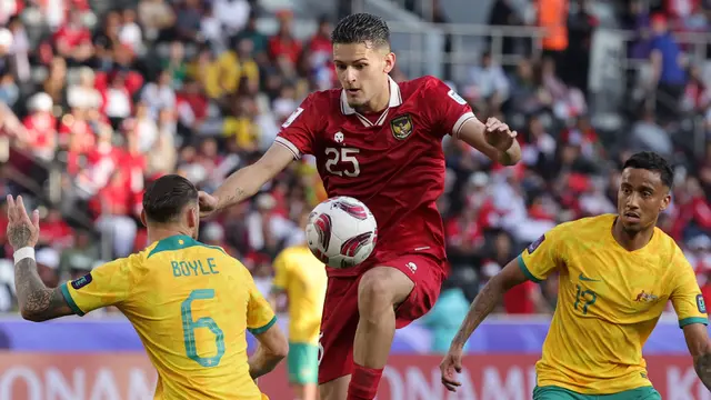 Foto: Perjuangan Maksimal Timnas Indonesia saat Melawan Australia di Babak 16 Besar Piala Asia 2023