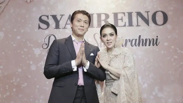 Momen resepsi pernikahan Syahrini dan Reino Barack