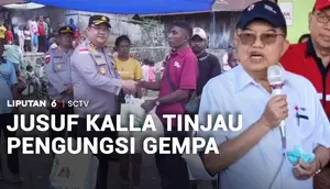 Jusuf Kalla Tinjau Pengungsi Gempa