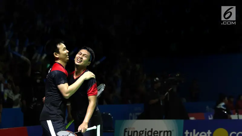 Kalahkan Pasangan Jepang, Hendra/Ahsan Melaju ke Semifinal Indonesia Open 2019