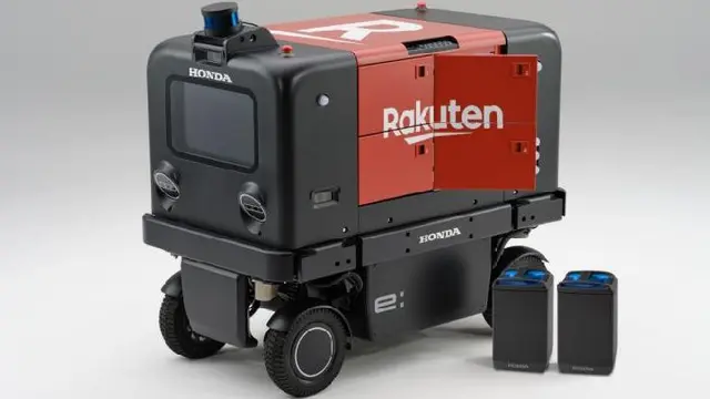 Robot pengiriman otomatis ramah buatan Honda Motor Co bersama Rakuten Group. (Dok. Honda)