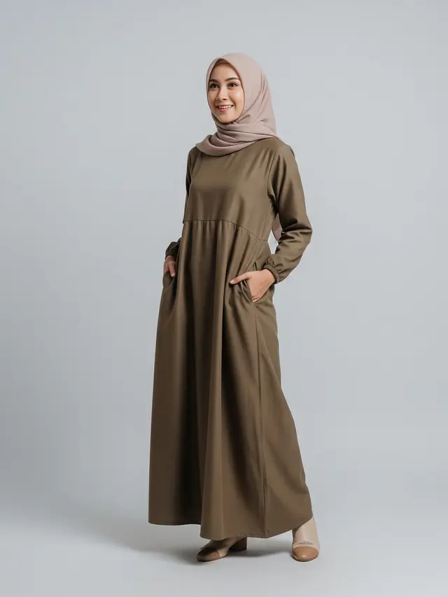 Gamis dengan Saku