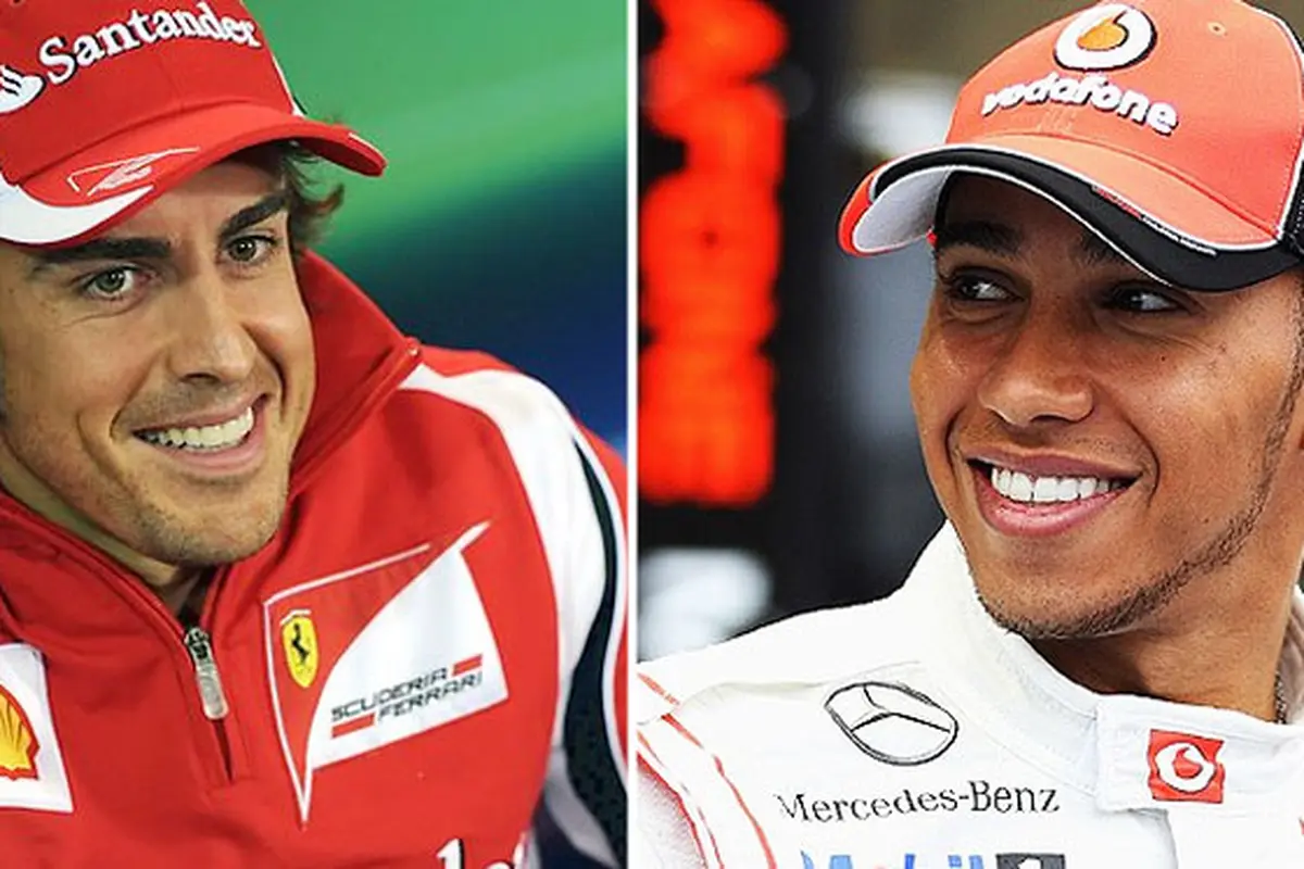 Fernando Alonso dan Lewis Hamilton