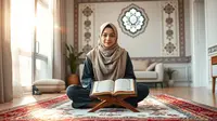 tips khatam quran di bulan ramadhan ©Ilustrasi dibuat AI