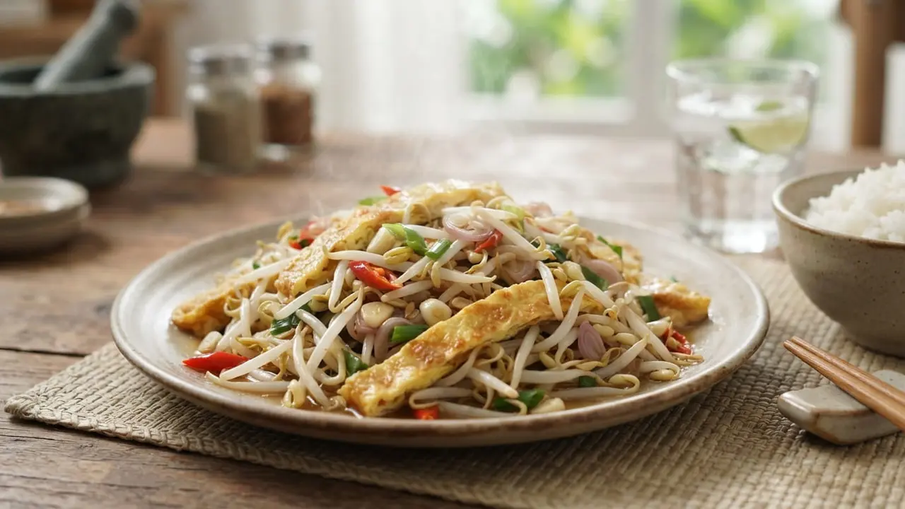 Resep Dadar Telur Cah Tauge