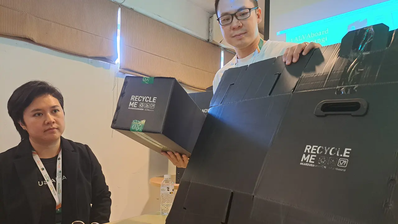 Industri di Tangerang Ciptakan Kardus dan Kotak Suara Daur Ulang Berkonsep Ekonomi Sirkular
