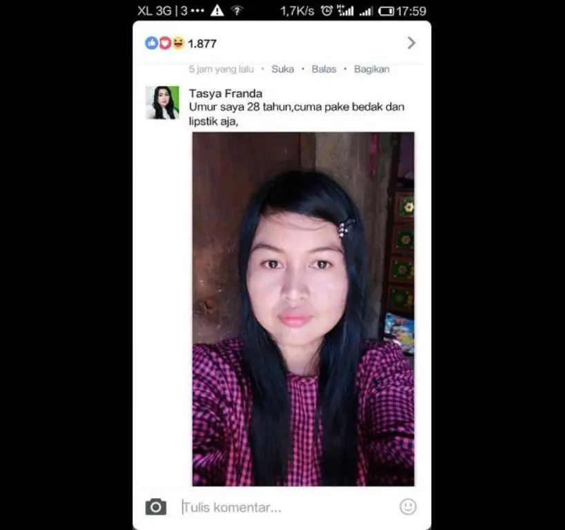 Heboh Puspa Dewi, Ini Postingan Kocak Netizen Soal Awet Muda. (Foto: Facebook: Ika Atria Melinda)