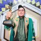Nassar meraih kemenangan di Indonesian Dangdut Awards 2017. (Deki Prayoga/Bintang.com)