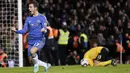 Di Chelsea, Hazard langsung menjelma jadi pemain kunci The Blues. Ia menorehkan 110 gol dalam 352 penampilan untuk The Blues. (AFP/Ian Kington)